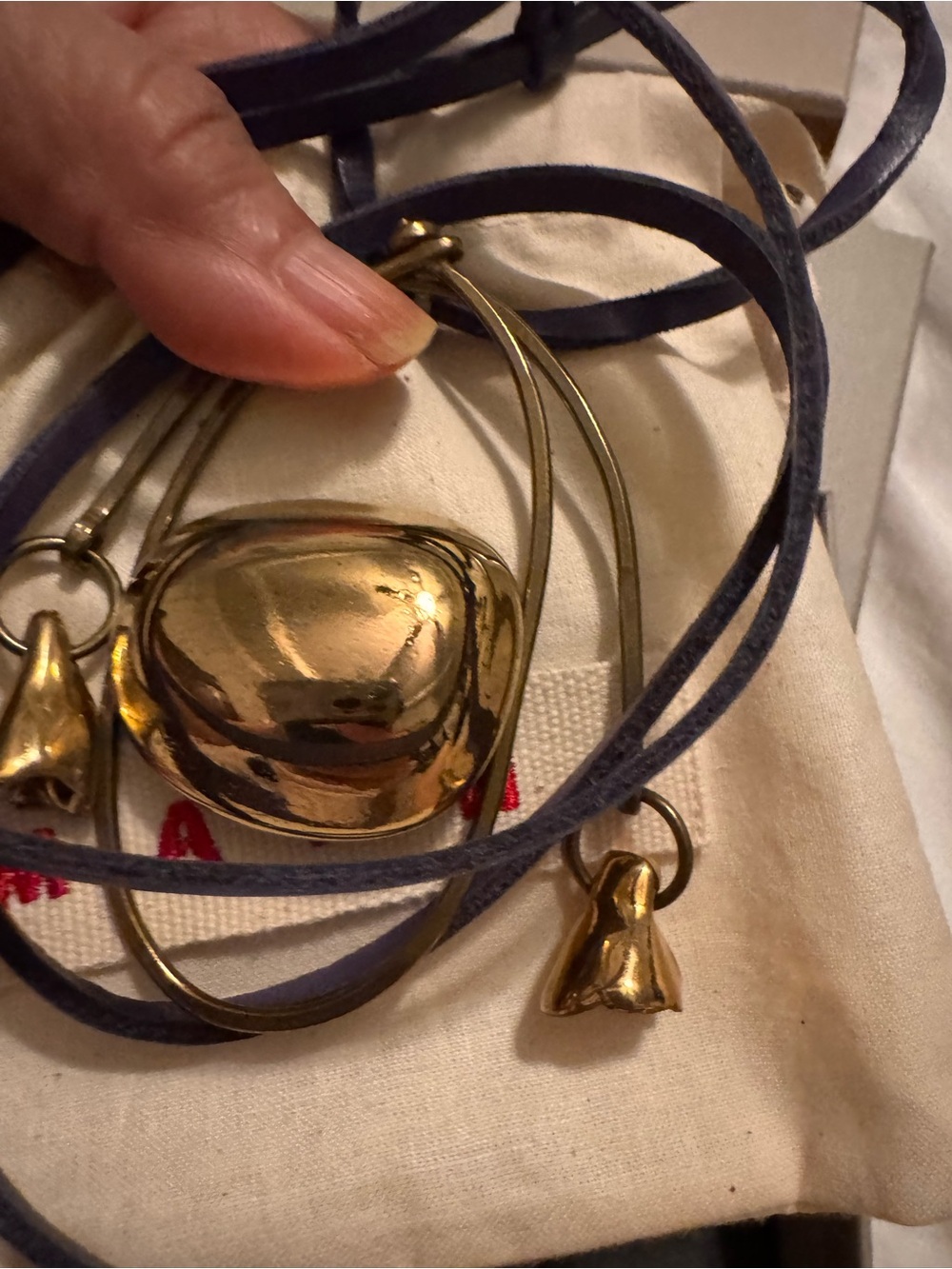Marni brownLeather Strap Mini Bag with Gold Accent - Picture 3 of 5